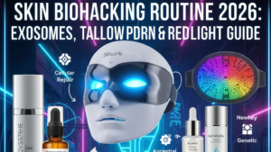Skin Biohacking Routine 2026: Exosomes, Tallow, PDRN & Red Light Guide