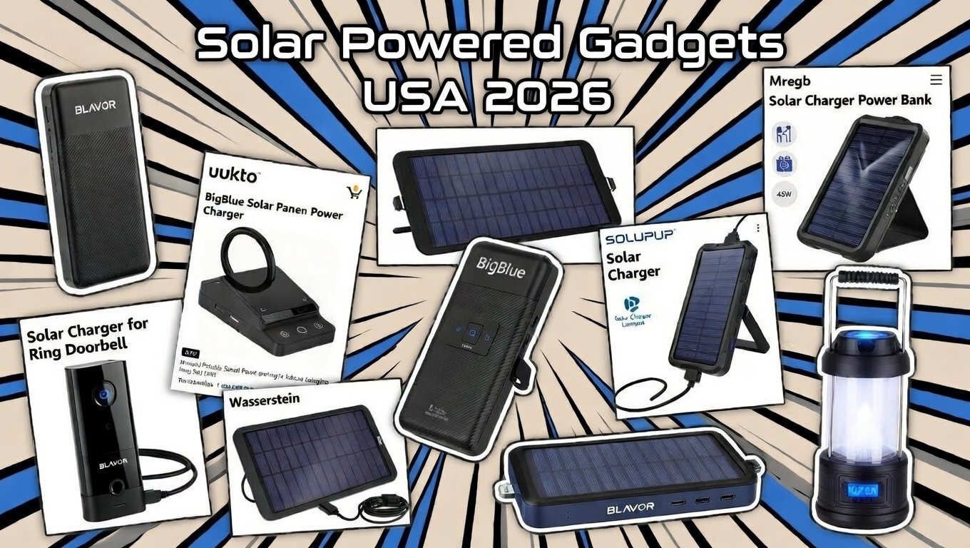 Solar powered gadgets USA 2026 power grid failure and solar survival gear BLAVOR BigBlue Kizen