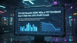 TCS Q3 Results 2026 featured image showing financial growth, ₹57 dividend announcement, and $1.8B AI revenue highlights.