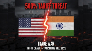 US 500% tariff on India Russian oil Lindsey Graham bill impact on Nifty