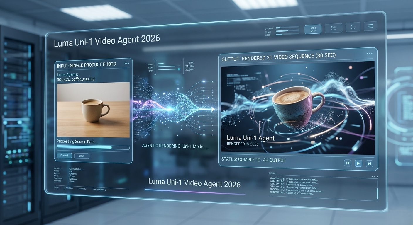 A futuristic user interface dashboard labeled 
