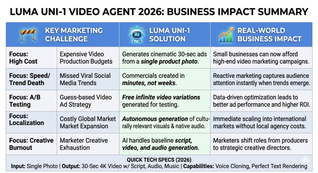 An infographic table titled 
